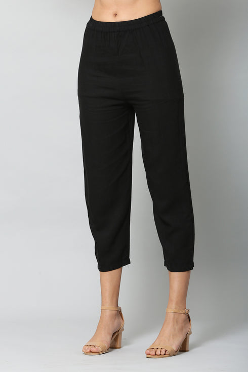 Vaaba Rayon Blend Kurta Set With Dupatta - Black