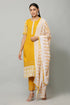 Embroidery Straight Yellow Kurta, Pant with dupatta set
