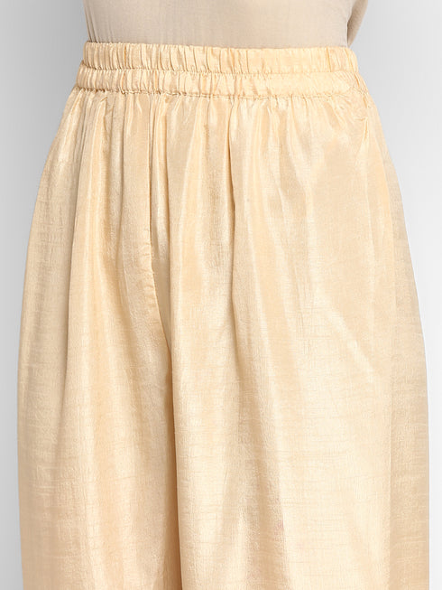 Printed Fown Silk Straight Kurta Suit Set