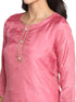 Women Pink Gotta Patti Kurta with Palazzos & With Dupatta