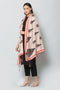 Women’s Art Silk Floral Printed Cream Dupatta