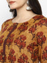 Women Chanderi Digital Printed Kurta Trouser Set