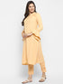 Women Viscose Blend Self Design Kurta Trouser Set