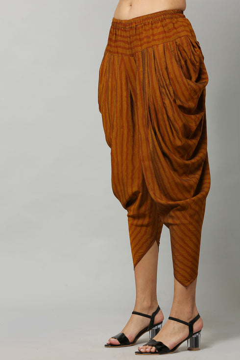 Muslin Printed Straight Mustard Kurta Set with dupatta