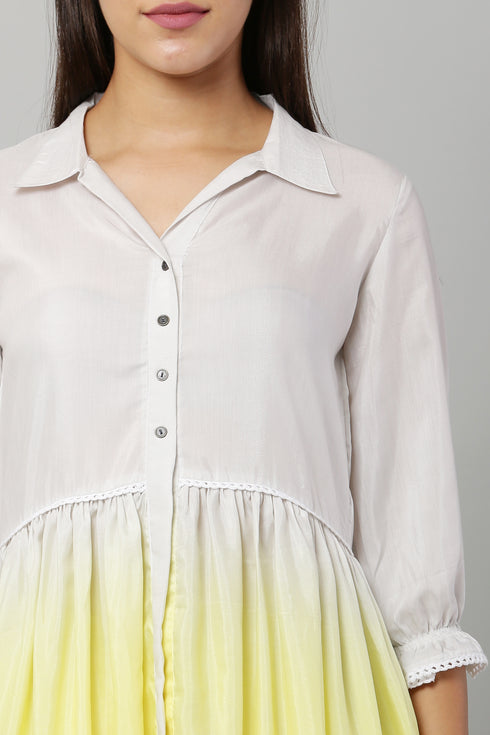 Women Self Design Polyester Blend Straight Kurta