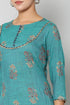 Women Kurta and Palazzo Set Rayon – Blue