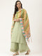 Muslin Printed Yellow Women Dupatta