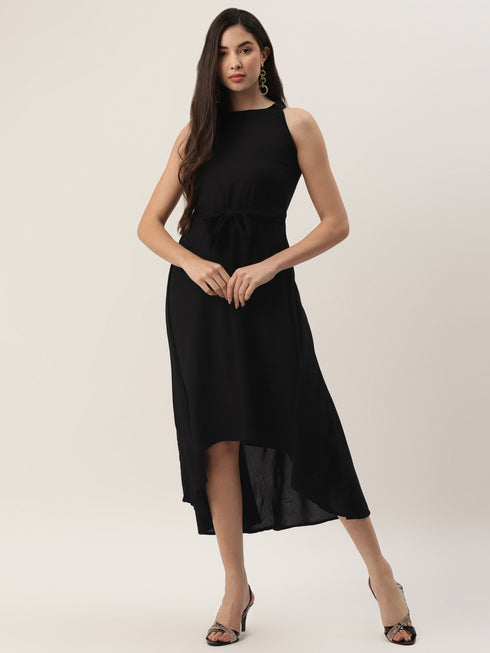 Solid Rayon A-Line Western Dresses