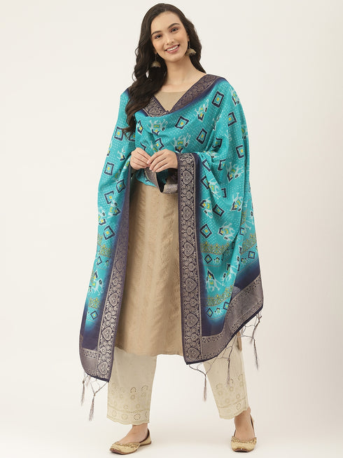 Jacquard Woven Rama Women Dupatta