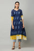 Blue Floral Pattern Kurta and Pant Set