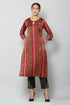 Women Kurta and Pant Set Satin Blend
