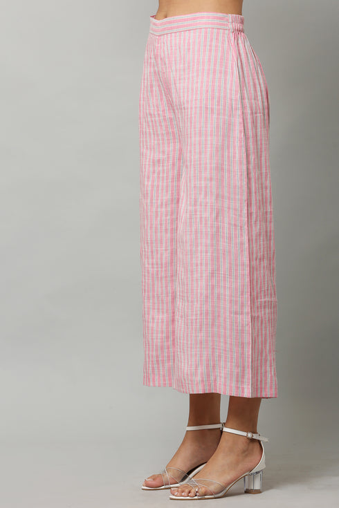 Solid Straight Blue Kurta and Palazzo set