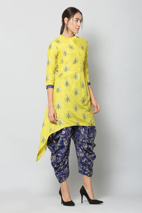 Women Dhoti & Kurta Set Muslin