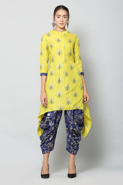 Women Dhoti & Kurta Set Muslin