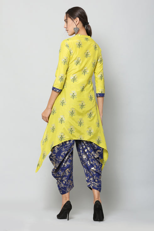 Women Dhoti & Kurta Set Muslin