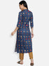 Blue Rayon Casual Kurta