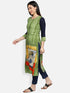 Women Green Casual Kurta
