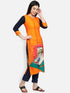 Women Orange Casual Kurta