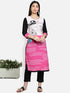 Pink Polyester Straight Kurta