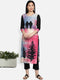 Rayon Multi Color Printed Casual Kurta