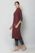 Embroidery Maroon Kurta and Pant Set