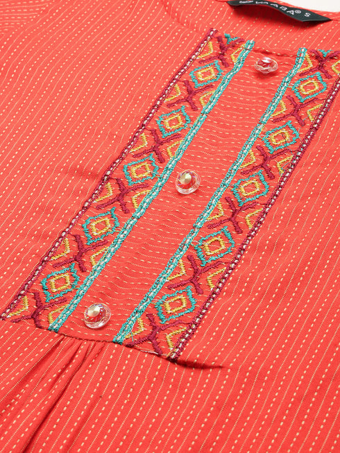 Orange Kurta and Palazzo Set