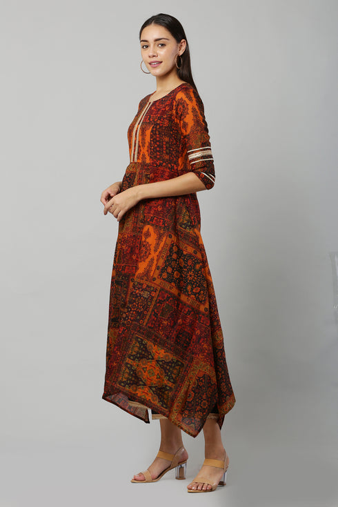 Flared Kurta and Palazzo Set