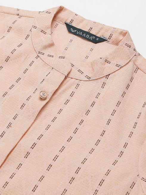 Women's Embroidery Cotton Zari Work Straight Kurta