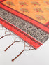 Muslin Printed Orange Women Dupatta