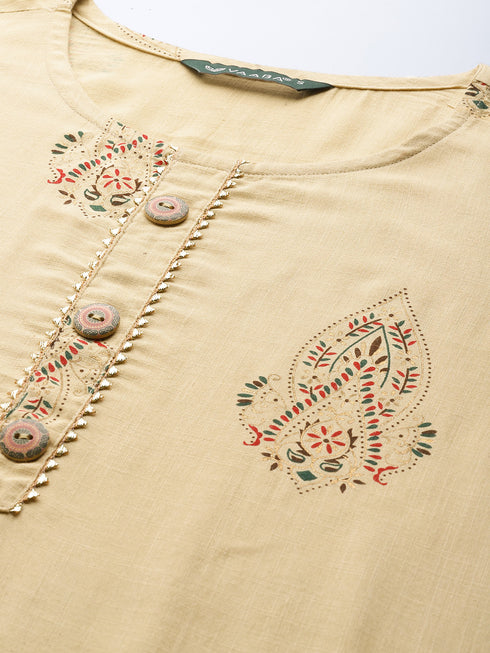 Women Floral Print Rayon A-line Kurta set