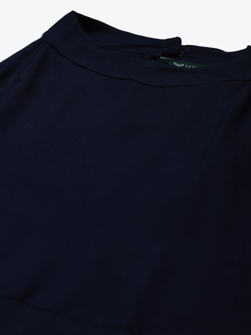 Solid Rayon A-Line Western Dresses