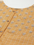 Women Embroidered Pure Cotton Straight Kurta (Orange)