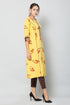 Women Foil Printed Yellow Casual Daily Wear Kurta