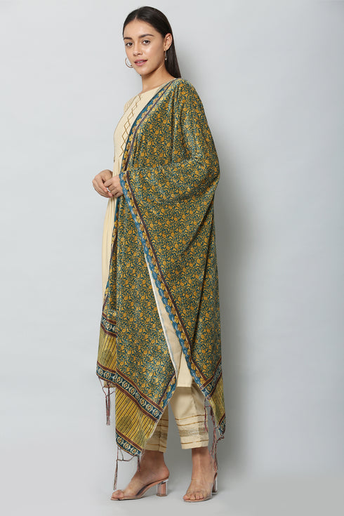 Women Polyester Velvet Multi Digital Printed Dupatta