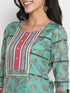 Rama Chanderi Silk Foil Printed Straight Kurta Palazzo Set