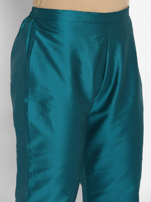 Women Straight Soft Taffeta Butti Kurta Suit Set