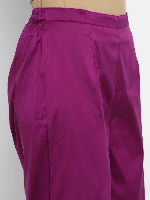 Women Straight Soft Taffeta Butti Kurta Suit Set