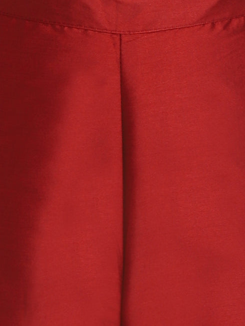 Women Straight Soft Taffeta Butti Kurta Suit Set