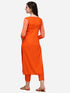 Women Sifly Work Kurta and Pant Set - Orange