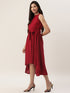 Solid Rayon A-Line Western Dresses