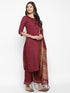 Rani Straight Chanderi Silk Kurta Suit Set