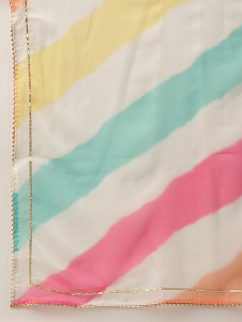 Women's Cotton Blend Self Design Straight Kurta Suit Set