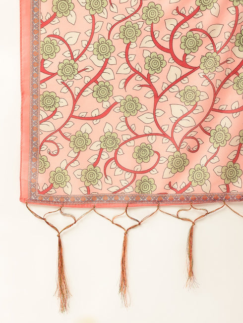 Women Rayon Embroidery Kurta Trousers Set (White)