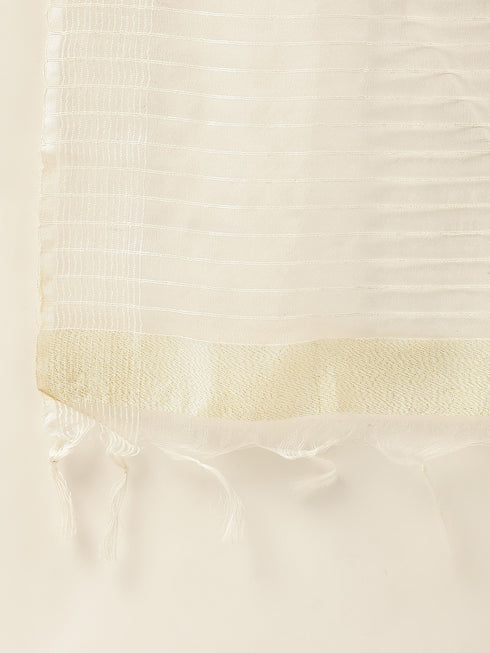 Green Cotton Blend Straight Kurta Suit Set