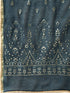 Peacock-Coloured Pure Chanderi Embroidered Kurta Suit Set
