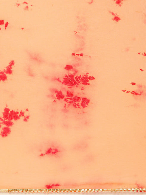 Maroon Panelled Straight Cotton Kurta Suit Set