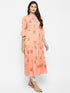 Women Floral Print Rayon A-line Kurta