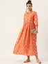 Women Rayon Satin Foil Printed Straight Kurta
