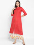 Embroidery Red Kurta and Palazzo set