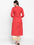 Embroidery Red Kurta and Palazzo set